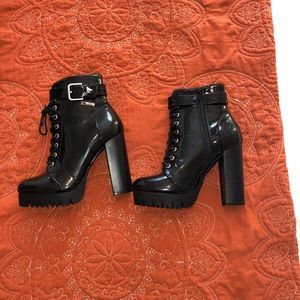High Heel Platform Boots • Never Worn Out • Size 7